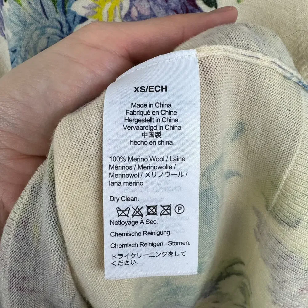 J. Crew Margot Merino Wool Sweater in Vintage Floral